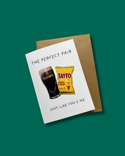 The Perfect Pair | Pint & Tayto Card | Dearbhail Designs