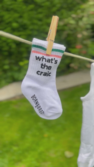What's The Craic Baby Socks | Born & Bred