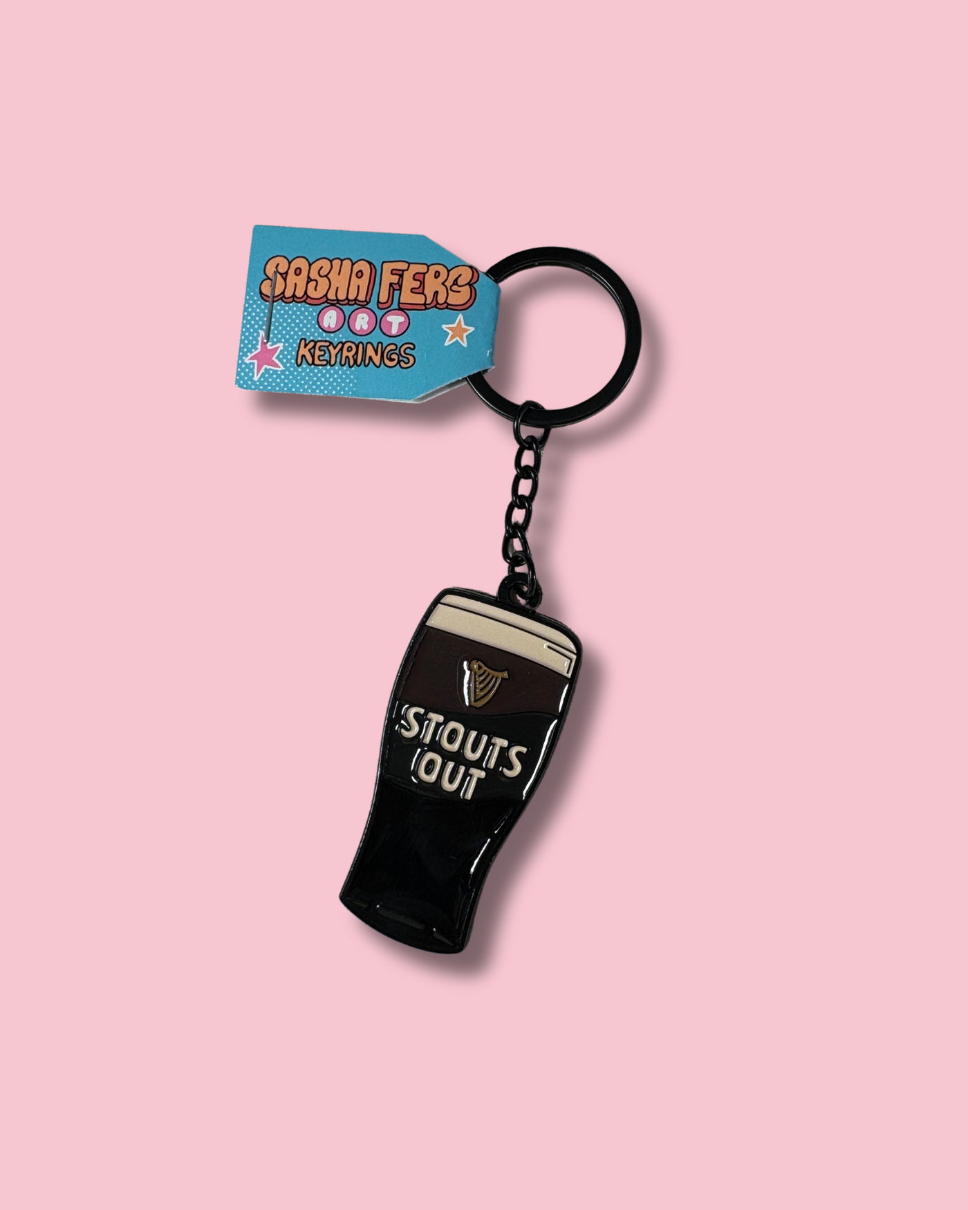 Stouts Out Keyring | Sasha Ferg Art