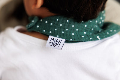 Grey Shamrock Bib | Milk & Joy