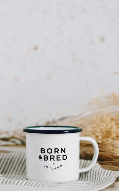 Born & Bred in Ireland Enamel Mug