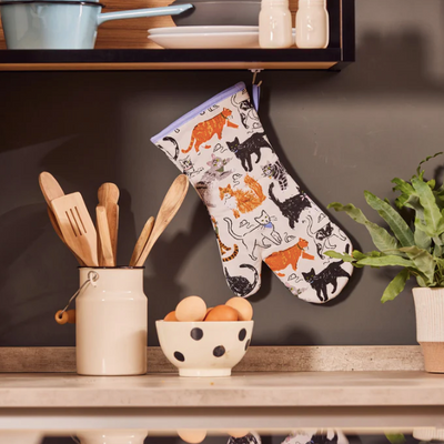 Feline Friends Single Cotton Oven Glove | Ulster Weavers