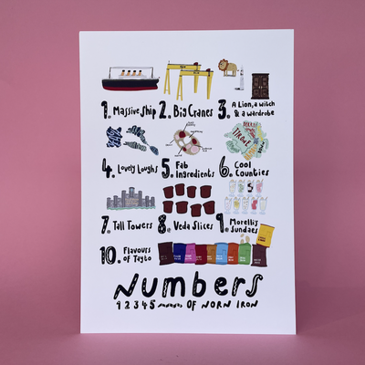 numbers of norn iron print