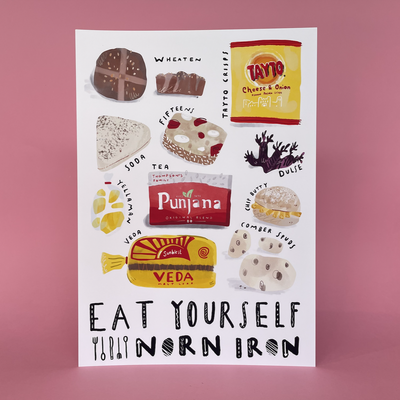 eat yourself norn iron print