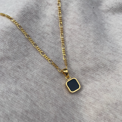 dark marlowe gold necklace