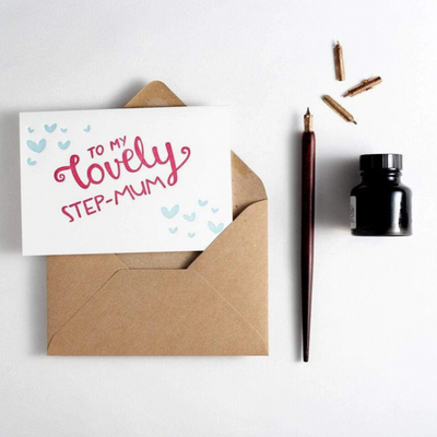 lovely step mum mothers day card