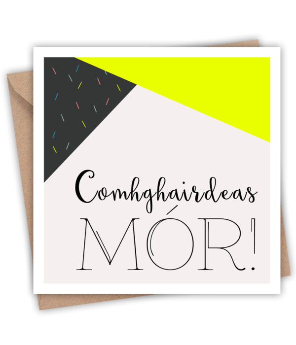 Tarjeta Comhghairdeas Mór